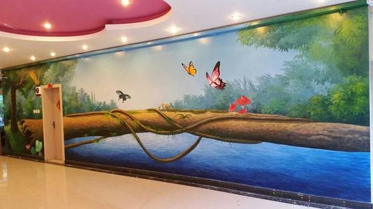 南昌彩繪墻手繪,南昌裝飾畫手繪,南昌地面彩繪,南昌3d立體畫彩繪