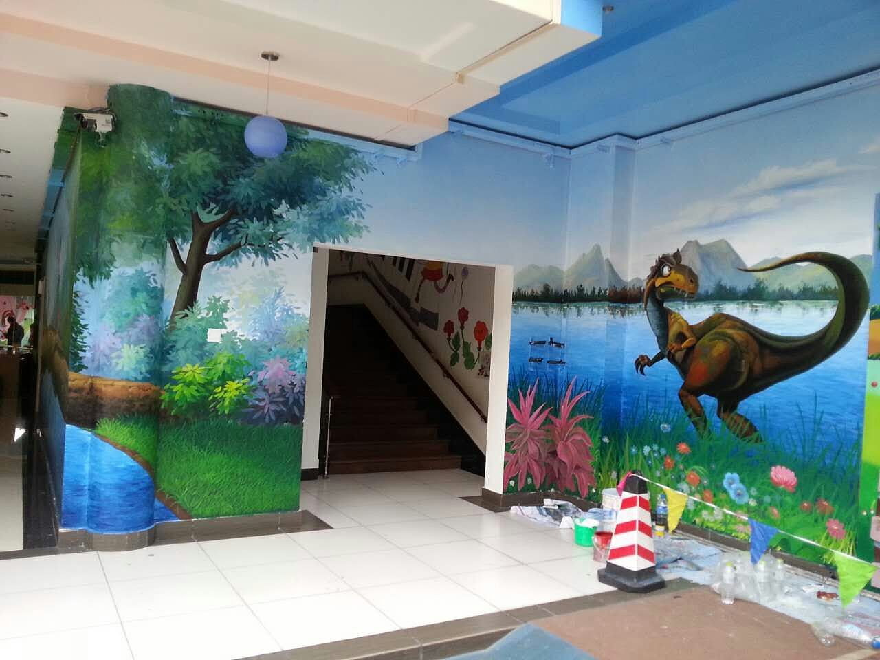 南昌彩繪墻壁公司,南昌立體畫手繪,南昌背景墻墻體彩繪,南昌手繪背景墻