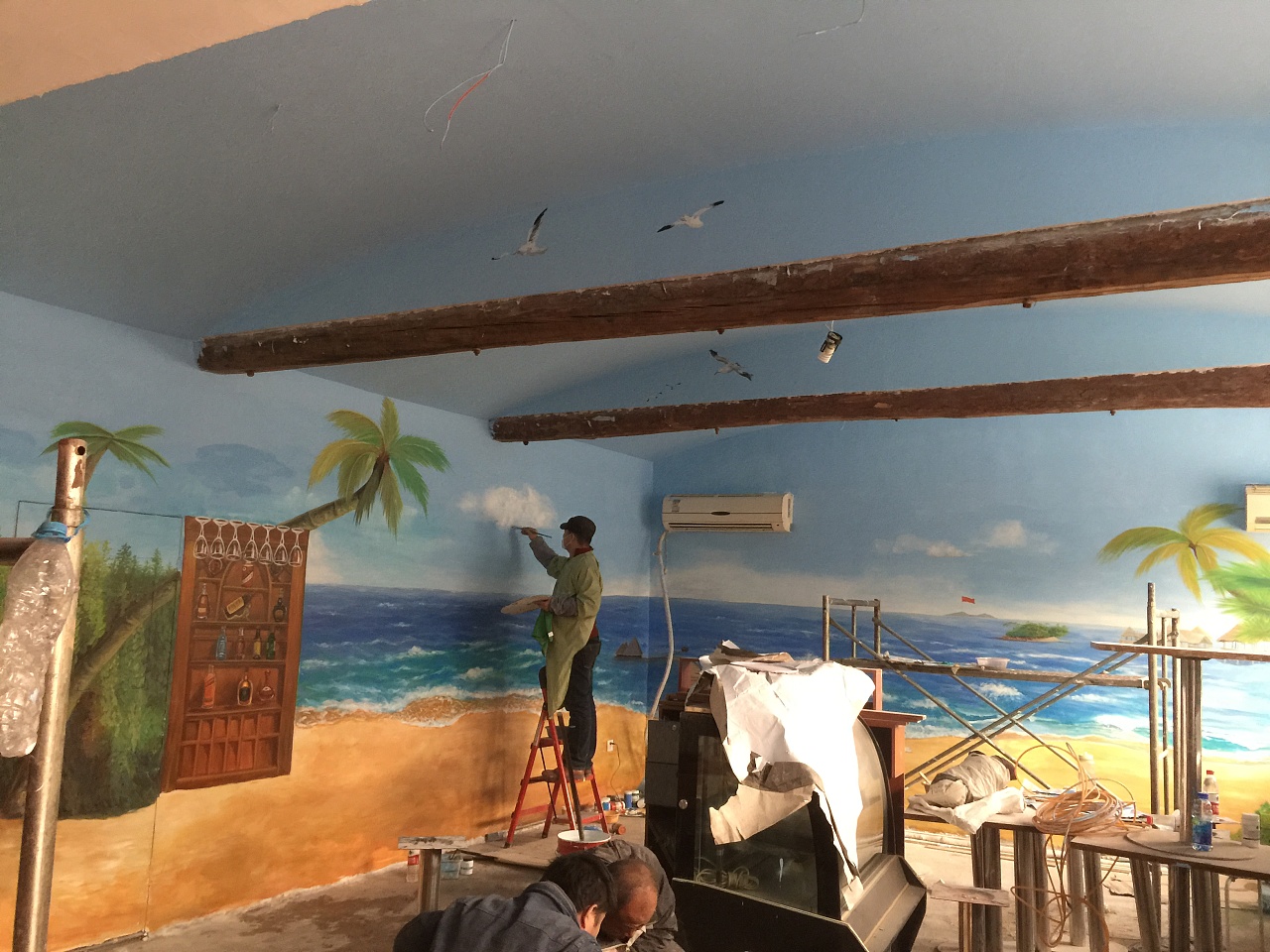 南昌墻體廣告噴繪,南昌戶外墻體噴繪,南昌幼兒園外墻繪畫,南昌美麗鄉村墻畫手繪